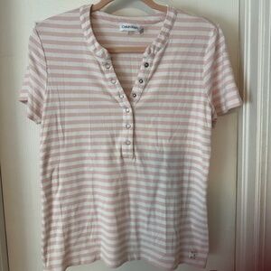 Calvin Klein Button Front Tee